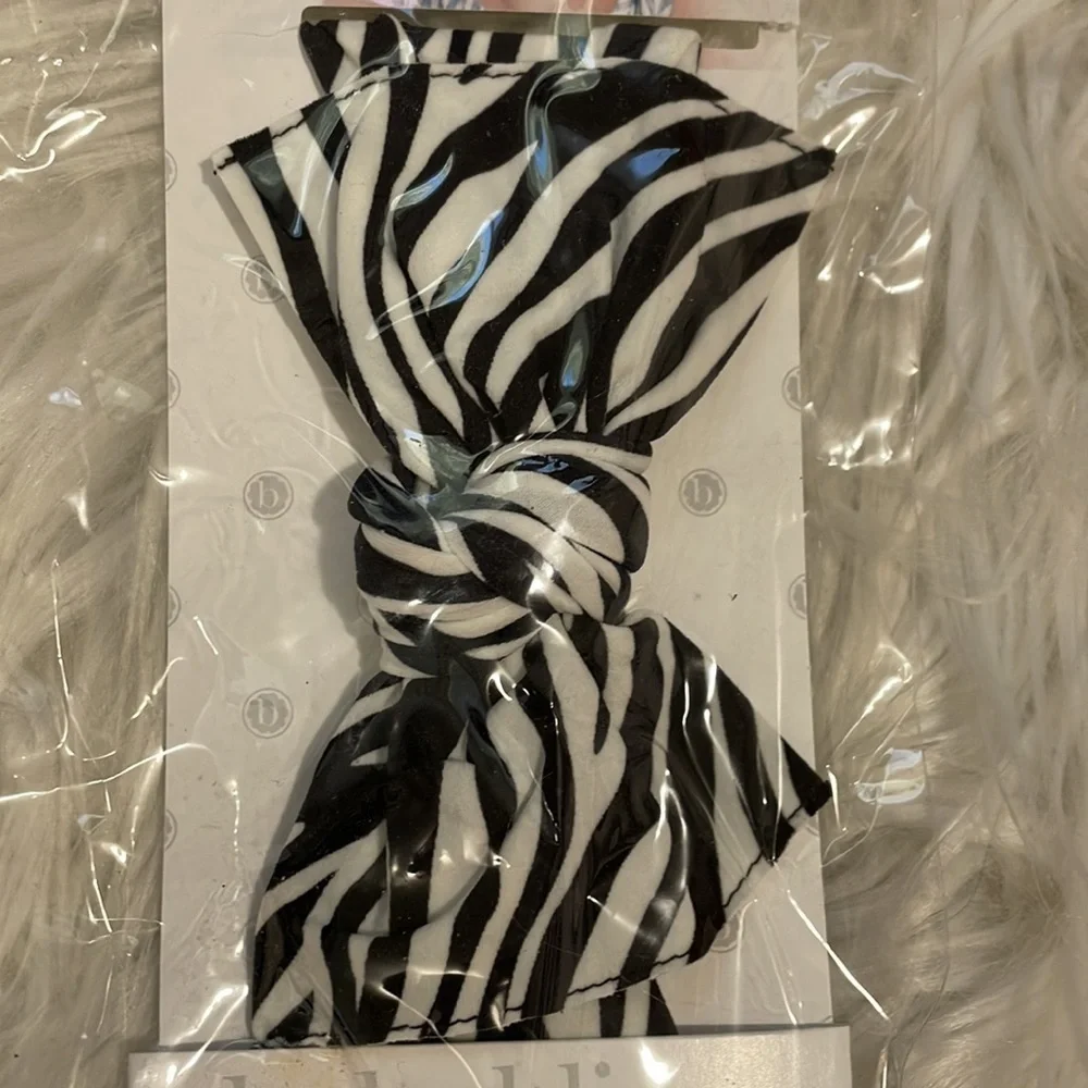 Zebra babybling headband